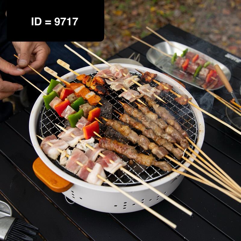 Mini barbecue à charbon de bois portable