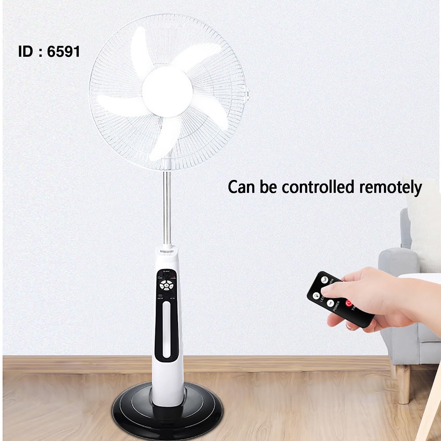 Ventilateur rechargeable Fizzen 18 pouces