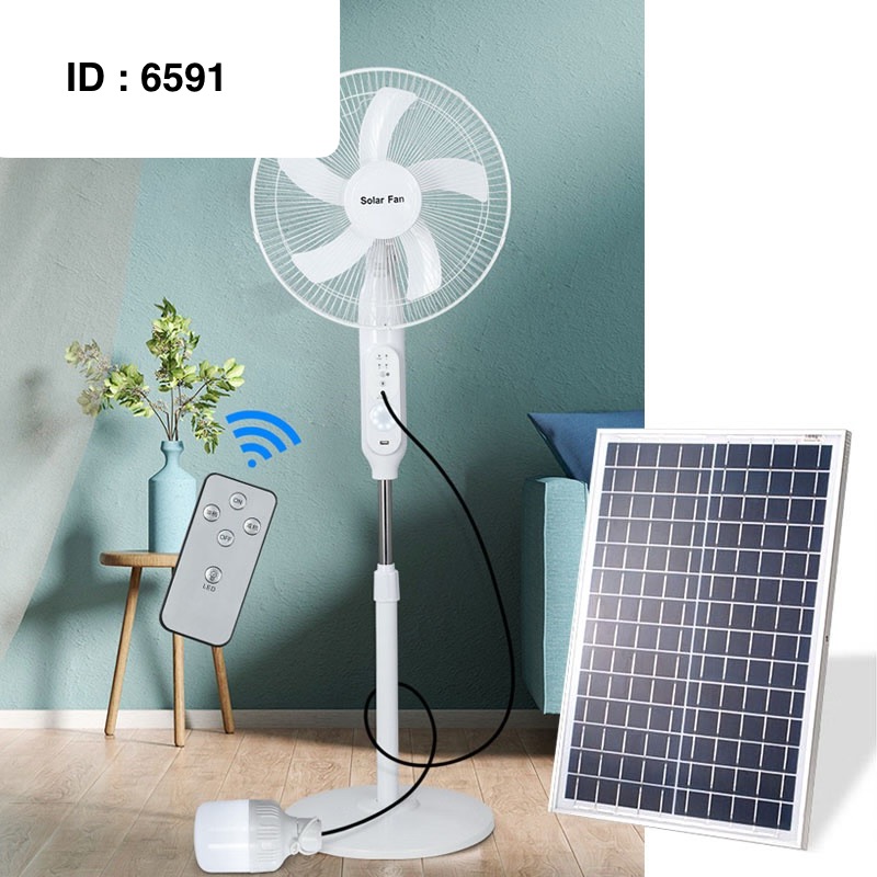 Ventilateur solaire sur pied de 16 pouces